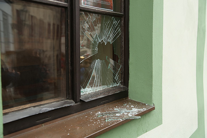 A2B Glass are able to board up broken windows while they are being repaired in Bridgwater.